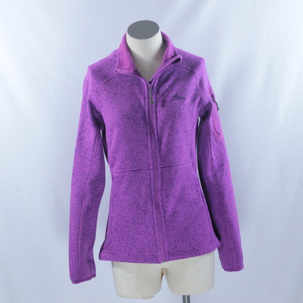 High Sierra Unique Speckled Zip Up Fleece Jacket